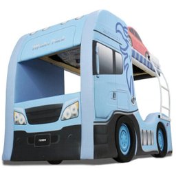 Beliche Cegonha Infantil Estofada com Rodas Embutidas - Cor Azul Bebê - 3
