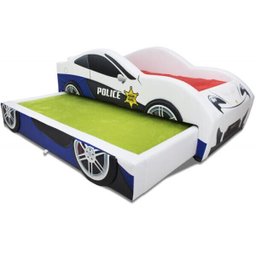 Bicama Policia Solteiro Estofada - Cor Branca - 1