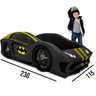 Cama Solteiro Estofada Aventador BatBoy Cama Carro do Brasil Preta - 3