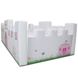 Cama Infantil Castelinho Totalmente Estofada - Cor Branca - 3
