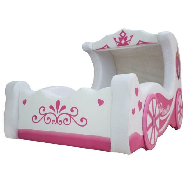 Cama Infantil Cinder com Rodas Sobrepostas - Cor Branca - 2