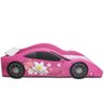 Cama Carro Solteiro Jet Girl Totalmente Estofada - Cor Pink - 3