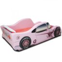 Ver imagem 3 de Cama Carro Solteiro Street Girl Estofada - Cor Rosa
