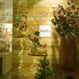 Pisca Chuva de Ouro Cascata 200 Lâmpadas Led Warm Bivolt - Art Christmas - 6