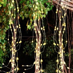 Pisca Chuva de Ouro Cascata 200 Lâmpadas Led Warm Bivolt - Art Christmas - 2