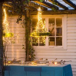 Pisca Chuva de Ouro Cascata 200 Lâmpadas Led Warm Bivolt - Art Christmas - 7