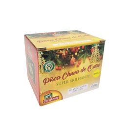 Pisca Chuva de Ouro Cascata 200 Lâmpadas Led Warm Bivolt - Art Christmas - 9