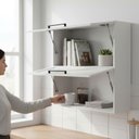Ver imagem 3 de Armário Aéreo de Cozinha 80cm 2 Portas Basculantes 100% Mdf Phoenix Móvel na Caixa