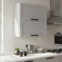 Ver imagem 1 de Armário Aéreo de Cozinha 80cm 2 Portas Basculantes 100% Mdf Phoenix Móvel na Caixa