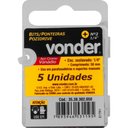 Ver imagem 2 de Jogo de Bits Ponteira Pozidrive c/ enc 1/4" Nº 2X50mm Vonder