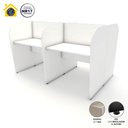 Ver imagem 4 de Mesa Dupla Atendimento Call Center 4 Pessoas 1,85m Br F5 Cor:branco