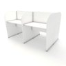Mesa Dupla Atendimento Call Center 4 Pessoas 1,85m Br F5 Cor:branco - 3