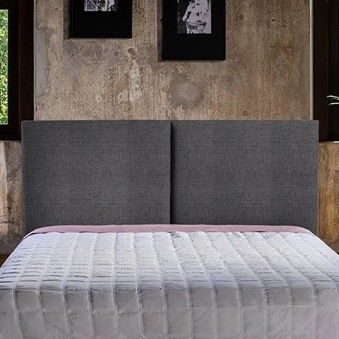 Cabeceira - Painel - Duo 05 - Linho Grafite 12932 - 148x68x07 Casal