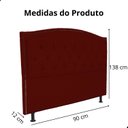 Ver imagem 6 de Kit Cabeceira e Calçadeira com Baú 140 Cm King Casal Diana Suede