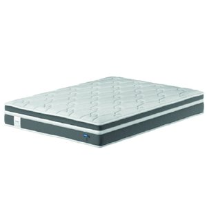 Colchão Casal PROBEL Molas Ensacadas Euro In Up 138x188x26cm Cinza / Branco Probel