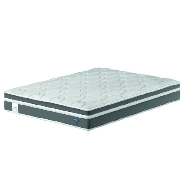 Colchão Casal PROBEL Molas Ensacadas Euro In Up 138x188x26cm Cinza / Branco Probel