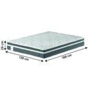 Ver imagem 2 de Colchão Casal PROBEL Molas Ensacadas Euro In Up 138x188x26cm Cinza / Branco Probel