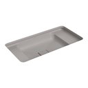 Ver imagem 3 de Cuba de Embutir Deca Slim 65x35 Retangular Soft Antracite + Válvula + Sifão