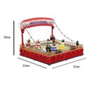 Ver mais imagens de Enfeite Parque de Diversao Natal Natalino Led Cenario Musical Carrinho Giratorio Movimento Decoraçao