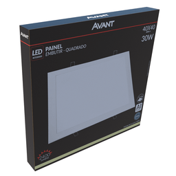 Luminária Embutir Led Quad 30w 4000k Luz Neutra Avant Unico - 2