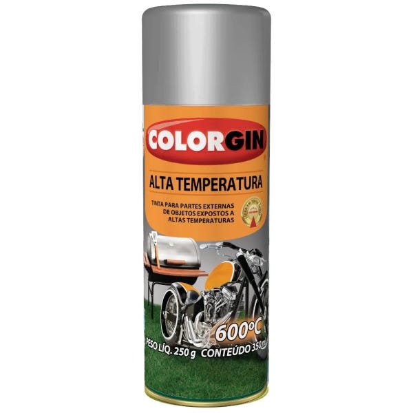 Colorgin Alta Temperatura Spray 300 ml Alumínio