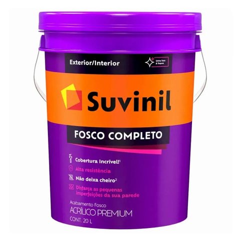 Tinta Suvinil Acrílico Fosco Completo Branco Neve