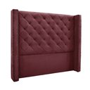 Ver imagem 1 de Cabeceira Cama Box Casal 140cm e Recamier Vicenza Veludo Vinho S04 - D'Rossi