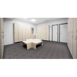 Piso Modular Acqua Kap 30cm X 30cm Kit 6 Peças Preto Kapazi - 2