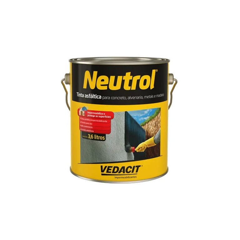 Otto Neutrol 45 Tinta Betuminosa 3,6 litros Preto