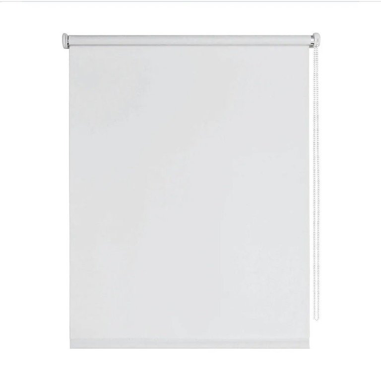 Persiana Rolo Blackout Branca 140 (L) x 220 (A) cm 100% Escuro Cortina Roller Blecaute 1,40 x 2,20m