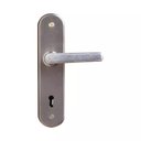 Ver imagem 2 de Porta de Madeira Semi-oca Padrão Curupixá Lisa Bat.14 Cm Eco Fech Comum Interna 210x62 Lado Esquerdo