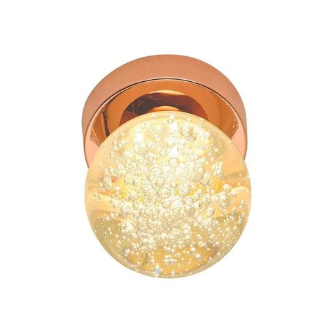 Arandela Cristal Acquario LED Dourado 10x14cm 5W 500LM 3000K Branco Quente Bivolt para Salas e