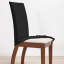 Ver imagem 3 de Kit 06 Capas para Cadeiras 6 Lugares Malha Gel 100% Poliéster:preto