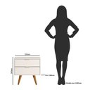Ver imagem 5 de Mesa de Cabeceira Demadero com 2 Gavetas - Off White/natural