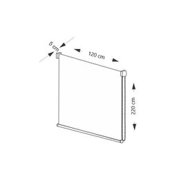 Persiana Rolo Translúcida Branca 120 (L) x 220 (A) cm Cortina Sunscreen Solar Off-White 1,20 X 2,20 - 4