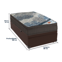 Ver imagem 3 de Cama Box Baú Marrom e Colchão Iso Superpocket Molas Ensacadas Solteiro Ortobom