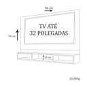 Ver imagem 3 de Painel Para Tv Até 32 Polegadas 3 Nichos Trovarelli Natural