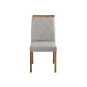 Ver imagem 3 de Kit 8 Cadeiras Decorativas Sala de Jantar Luxo Anita Facto Prata - Mozzelar