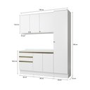 Ver imagem 3 de Armário de Cozinha Compacta 100% Mdf 190cm Branco Celeste Kappesberg