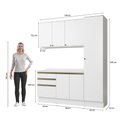 Ver imagem 4 de Armário de Cozinha Compacta 100% Mdf 190cm Branco Celeste Kappesberg