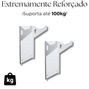 Ver imagem 4 de 3 Suportes Organização Casa Fixo de Parede para Botijão de Gás Estrutura Aço Resistente Branco