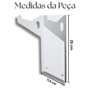 Ver imagem 2 de 3 Suportes Organização Casa Fixo de Parede para Botijão de Gás Estrutura Aço Resistente Branco