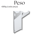 Ver imagem 5 de 3 Suportes Organização Casa Fixo de Parede para Botijão de Gás Estrutura Aço Resistente Branco