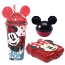 Ver imagem 1 de Kit Lancheira Minnie Disney Copo 500ml, Sanduicheira e Porta Frutas - Plasútil