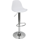 Ver imagem 1 de Banqueta Joly Eames Base Giratória Cromada Movescan Branca Branca