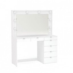 Penteadeira Camarim com Espelho 7 Gavetas Las Vegas Politorno - 7 Penteadeira Camarim com Espelho 7 Gavetas Las Vegas Politorno - 7