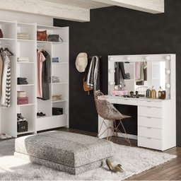 Penteadeira Camarim com Espelho 7 Gavetas Las Vegas Politorno - 16 Penteadeira Camarim com Espelho 7 Gavetas Las Vegas Politorno - 16