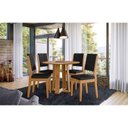 Ver imagem 4 de Mesa de Jantar 100x100cm Isabela e 4 Cadeiras Carol Ype Veludo Preto – New Ceval
