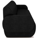 Ver imagem 5 de Sofá 3 Lugares Sala Living Orgânico 188cm Fávara K01 Couríssimo Preto - Lyam Decor