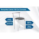 Ver imagem 2 de Conjunto: Mesa Sala Jantar Multiuso Dobrável e 2 Banquetas 105 Branco/courano Branco - Carraro
